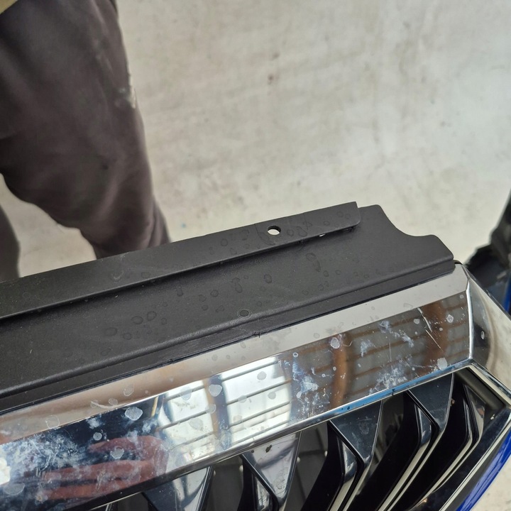 фото №15, Skoda octavia iv 5e319- бампер перед переднее bez дырка решётка радиатора плита