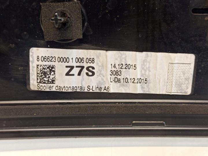 фото №5, Audi a6 c7 спойлер крышки s-line lzs7 4g9827933a