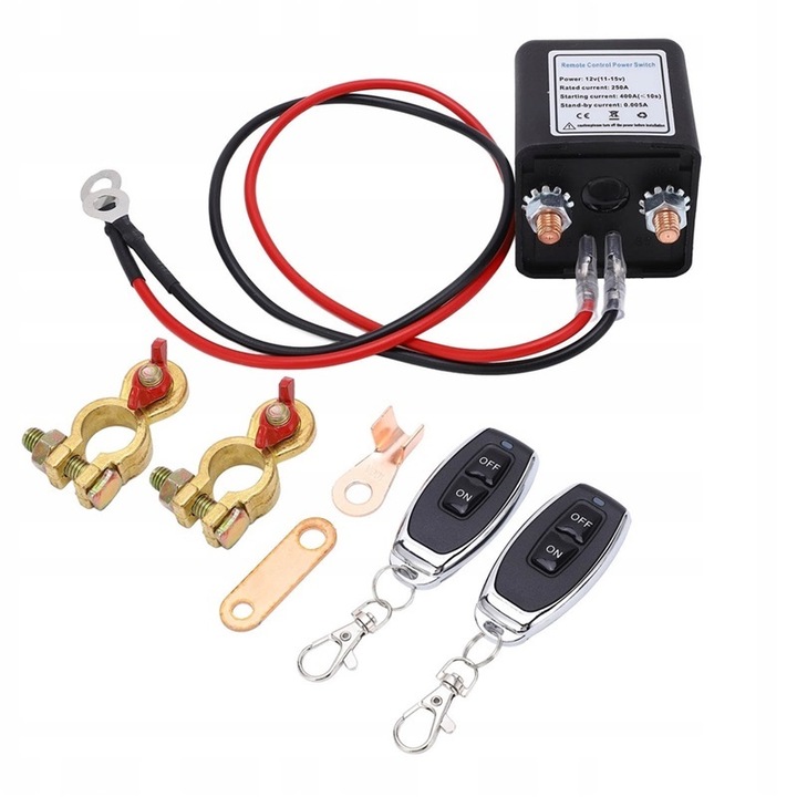 фото №12, Вимикач струму hebel акумулятора реле автомобільного 12v 250a+pilota