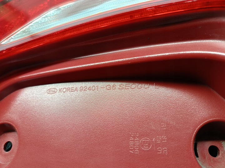 фото №11, Kia picanto iii 3 17- лампа лівий зад ліва задня 92401-g6