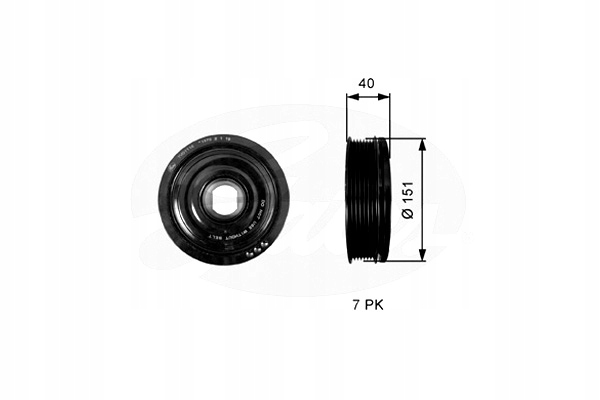 фото №2, Колесо ременное вала коленчатого mercedes c t-model s205 c w205 vito mixto