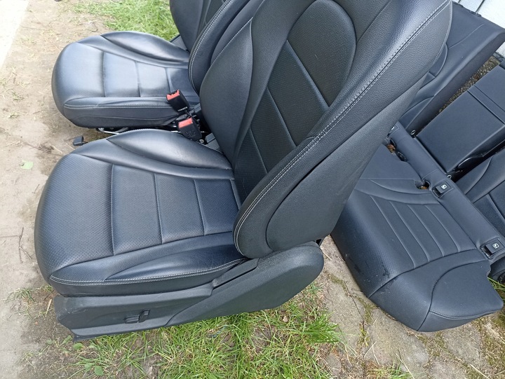 фото №10, Сидіння диван шкіра комплект mercedes w205 c-klasa універсал uk