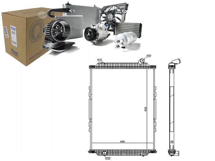 фото №1, Радіаторів двигуна rvi kerax dci11-270-dxi11 01.01-
