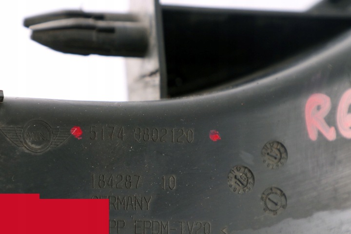 фото №10, Mini r60 r61 впуск кермо повітря праві перед 9802120