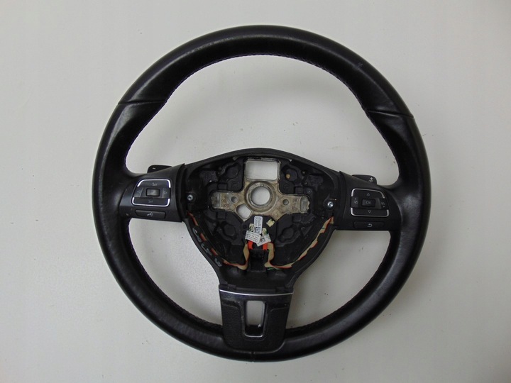 фото №8, Кермо шкіряний підкермові важелі vw golf vi dsg 5c0419091l