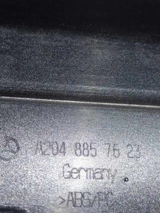 фото №12, Спойлер накладка дифузор планка нижня бампера зад - mercedes glk x204