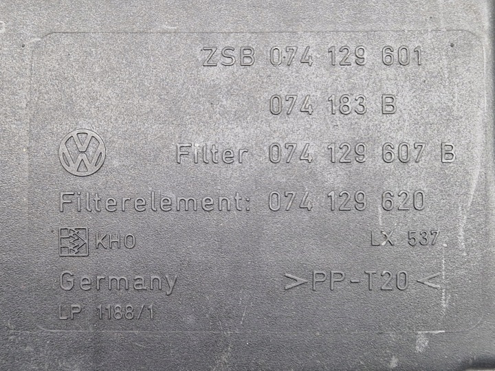фото №5, Vw t4 2.5 tdi корпус фильтра воздуха 074129607b 074129601 1s