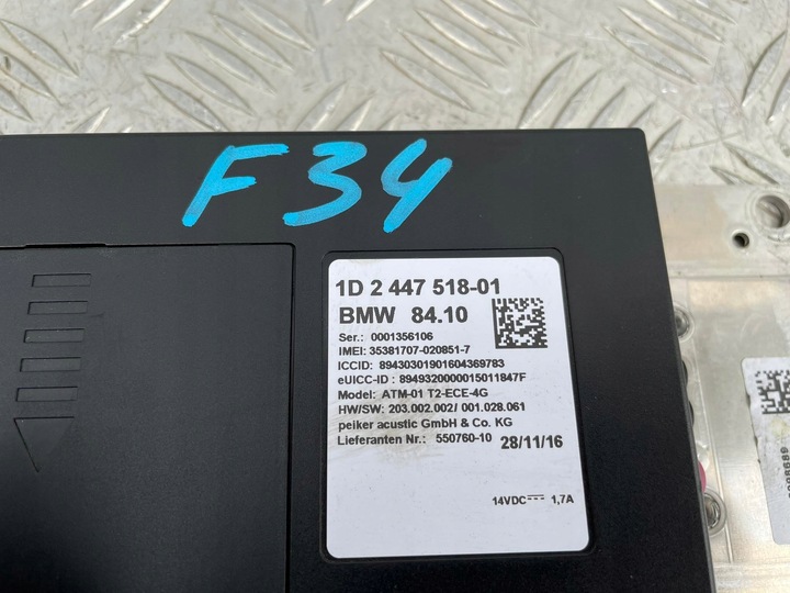 фото №4, Bmw 3 f34 gt модуль tcb telematik 2447518