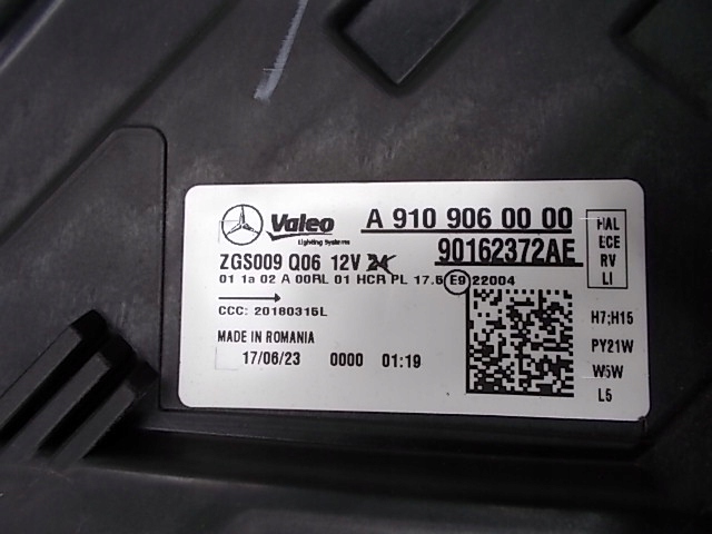 фото №12, Mercedes sprinter 907 910 18-24 лампа левая org !