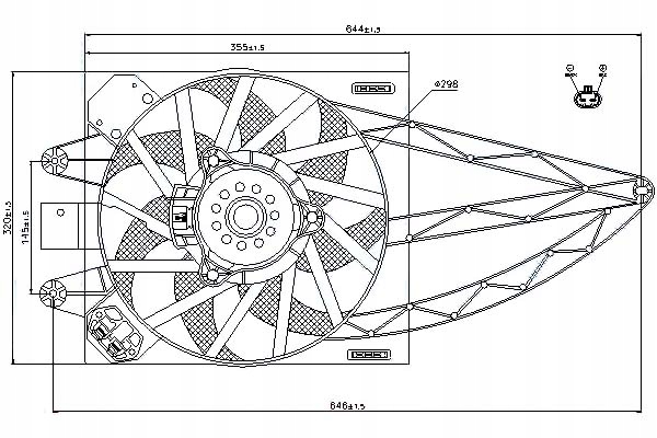 фото №13, Вентилятор радиатор nissens 85150 46799413