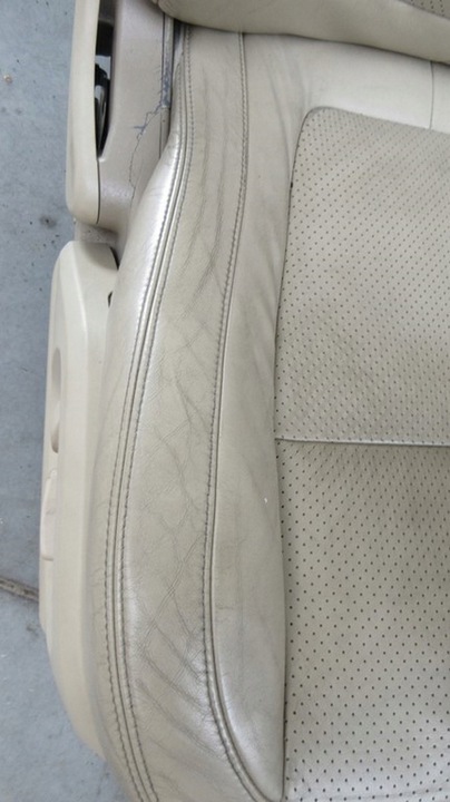 фото №7, Jaguar xf x250 сиденья левый переднее перед диван правые бежевый кожа комплект