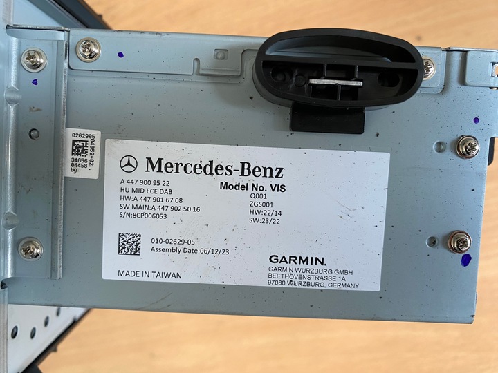 фото №9, Mercedes 447 vito навигация навигация радио 4479009522 оригинал