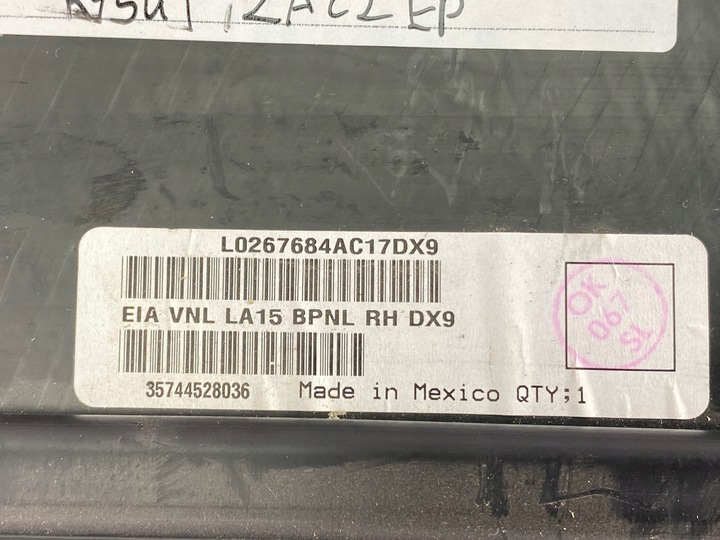 фото №10, Зад панель спинка сидіння правого dodge challenger 2015+ usa