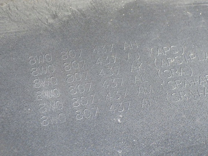 фото №8, Audi a4 b9 рестайлинг 8w 8w0 19- бампер переднее