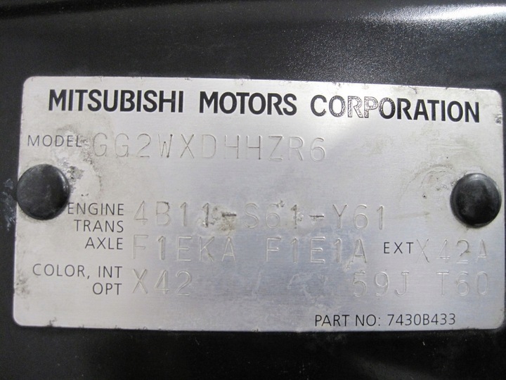 фото №13, Капот кришка двигуна mitsubishi outlander iii рестайлінг 7430b433
