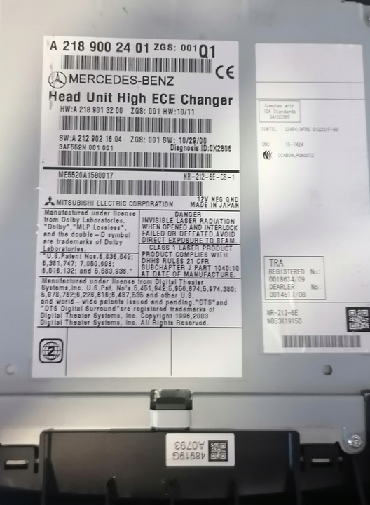 фото №6, Mercedes cls w218 навігація радіо дисплей