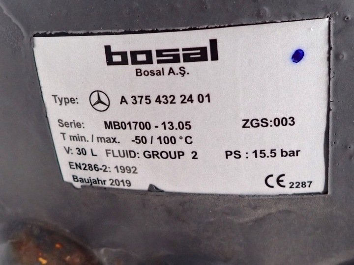фото №7, Бак повітря підвіски mercedes benz intouro atego a3754322401