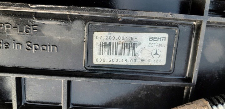 фото №14, Радіатор основний  вентилятор mercedes vito w638 2.2 cdi