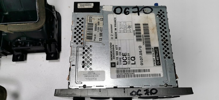 фото №7, Радіо gps cd 70 навігація дисплей vectra c signum набір