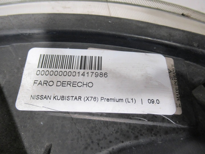 фото №6, Лампа перед права renault kangoo 03-