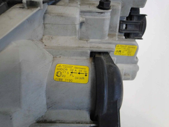 фото №11, Mercedes sl r230 230 лампа правая bi-xenon ксенон