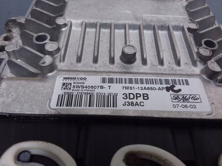 фото №6, Ford focus mk2 1.8 tdci компьютер блок управления двигателя f7m51-12a650-ap 5ws4067b
