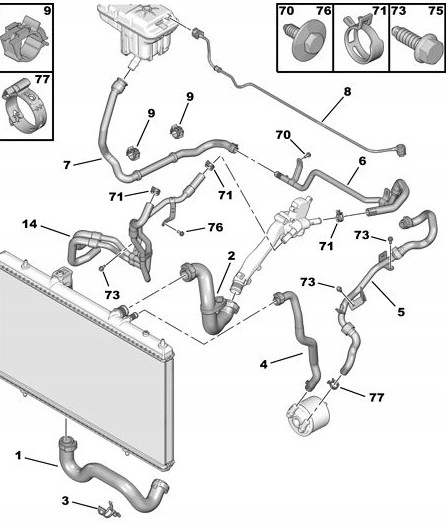 фото №5, Шланг води c5 c6 p407 3.0 v6 1323h9