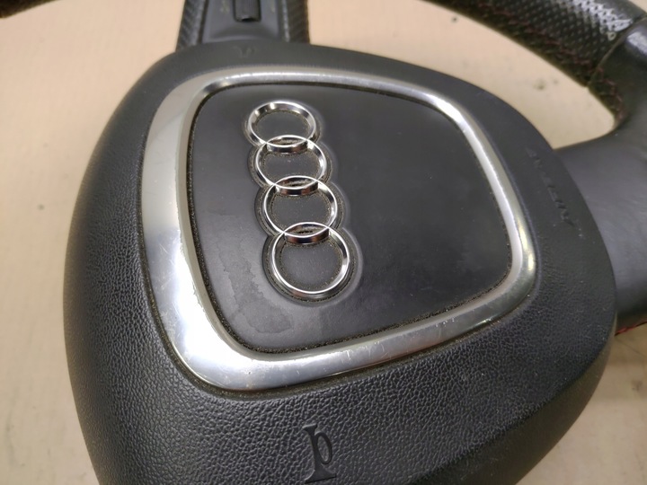 фото №12, Кермо + подушка безпеки мультифункція шкіра s-line sline audi a3 8p роки 03-08