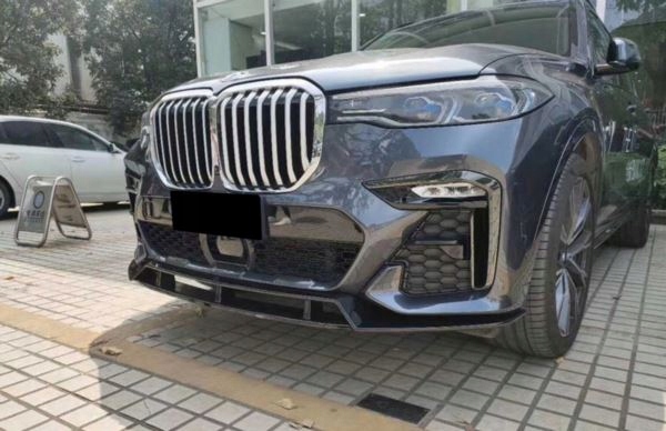 фото №14, Накладка бампера bmw x7 g07 2020- піаніно чорний lci