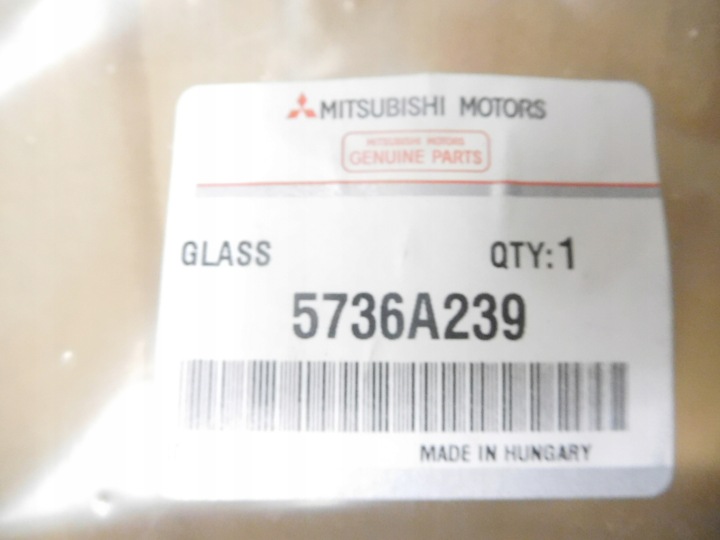 фото №7, Скло двері задніх лівих mitsubishi outlander xl cw oem номер 5736a239