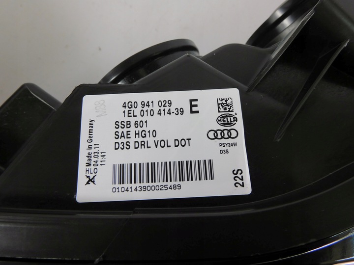 фото №13, Audi a6 c7 4g лампа права ліва ксенон комплект usa 4g0941006e 4g0941005e