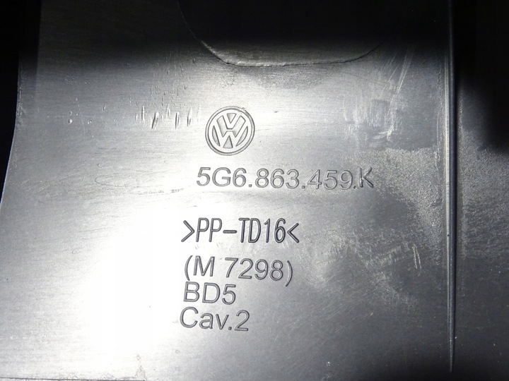 фото №10, Пластик захист ременя зад задня vw golf vii 7 5g0 хетчбек htb hb 5g6863459k
