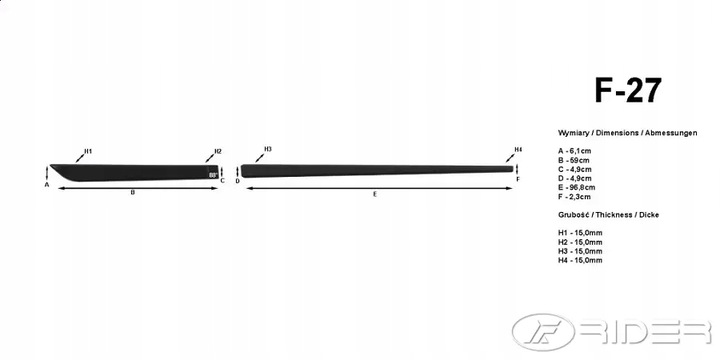 фото №12, Ssangyong tivoli xlv планки боковые
