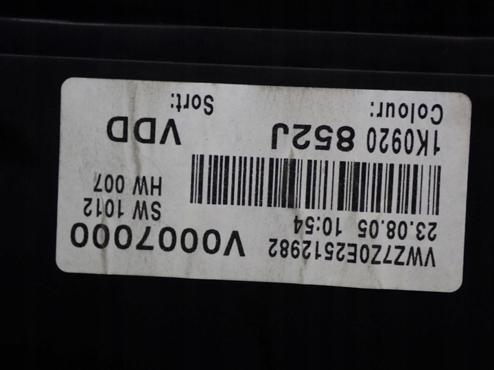 фото №6, Vw golf v 03-09 1.9 105km спідометр  прилади 1k0920852j