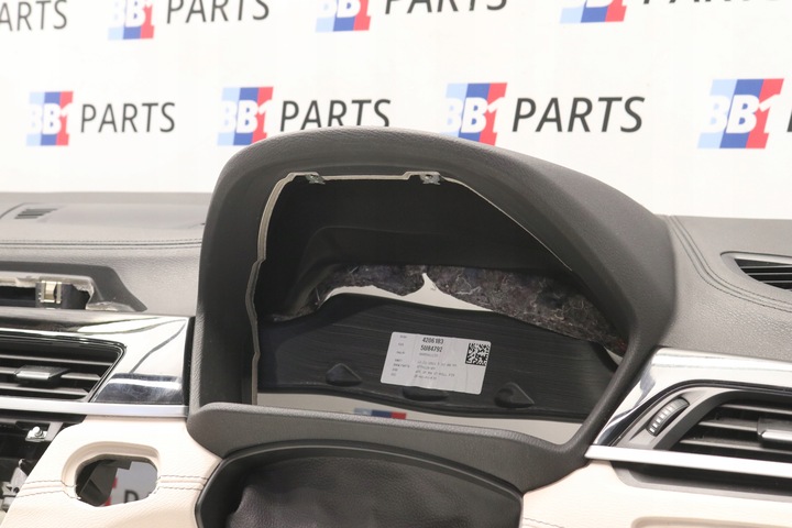 фото №10, Bmw x1 f48 консоль панель раздаточная капот бежево-серый uk англичанин