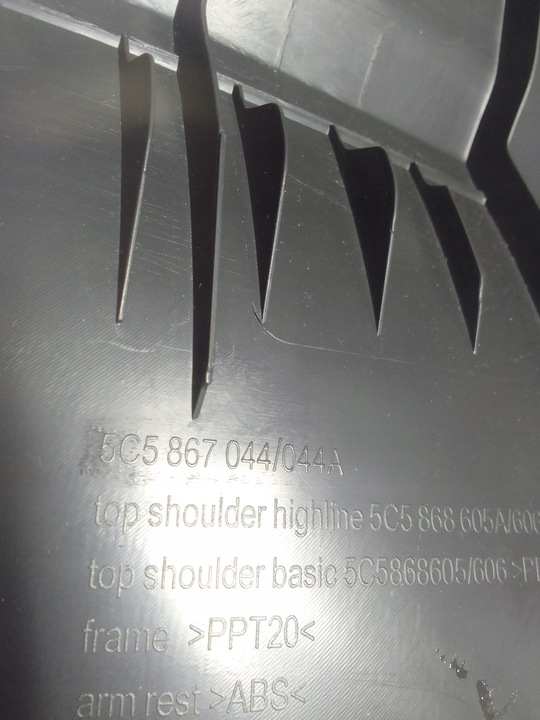 фото №11, Vw new beetle 16 - боковина оббивка праві зад 5c5867044 usa