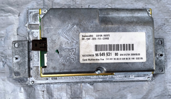 фото №7, Дисплей екран навігації gps rt3 citroen c5 iii x7 9664993180