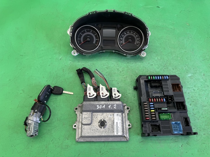 фото №1, Компьютер набор стартовый иммобилайзер старт peugeot 301 1.2 vti 12- c-elysee