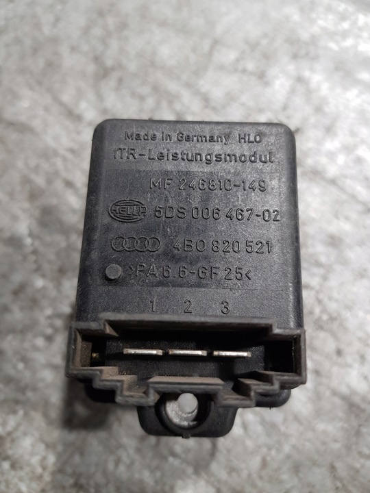 фото №5, Резистор вентилятор audi a6 c5 4bo820521