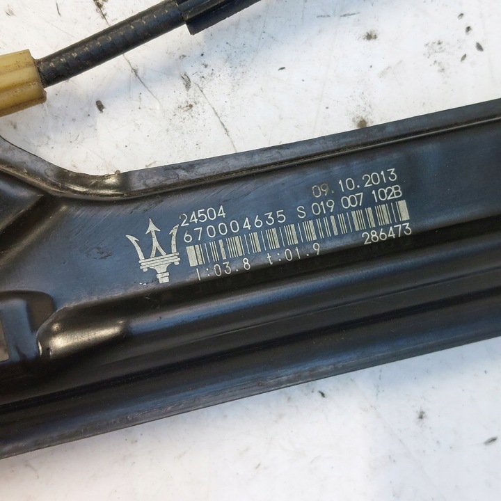 фото №6, Maserati ghibli підйомник механізм скла праві зад + двигунчик 670004635