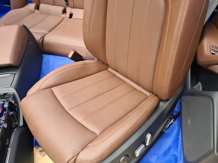 фото №11, Audi a6 c7 комплект сидіння шкіра perforowana коричневі з підігрівом 30 km oem