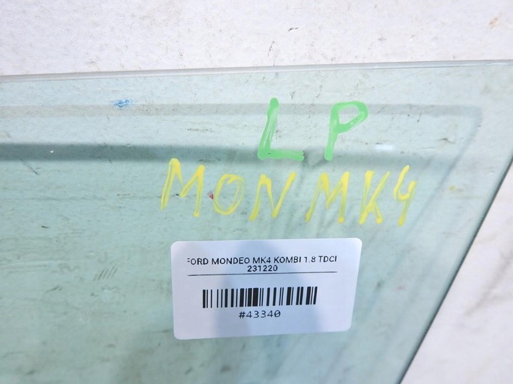 фото №2, Стекло дверь левый перед ford mondeo mk4