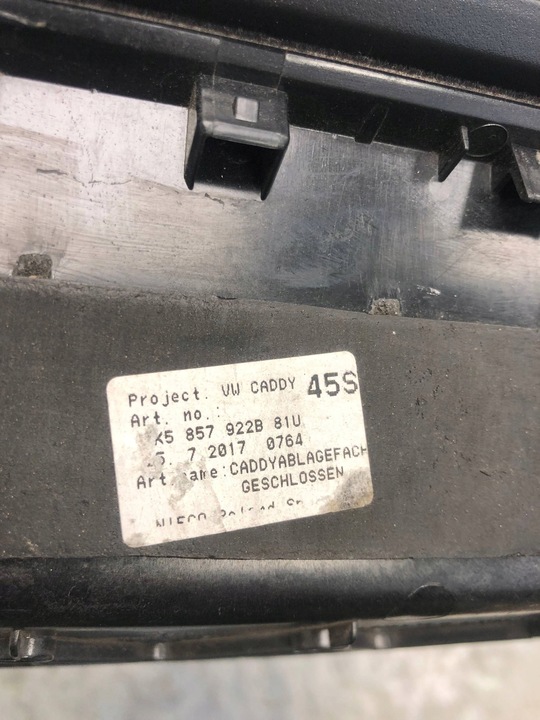 фото №6, Бардачок консолі vw caddy 2k5857922b