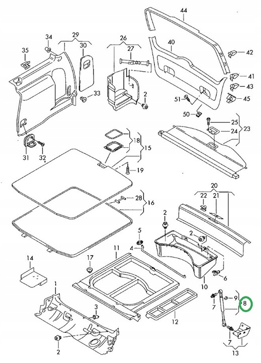 фото №10, Амортизатор газовий кришки багажника volkswagen lupo 6e0823359b оригінал