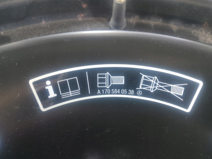фото №7, Mercedes w210 запасное докаточное колесо (докатка). 215/55 r16 2104000802