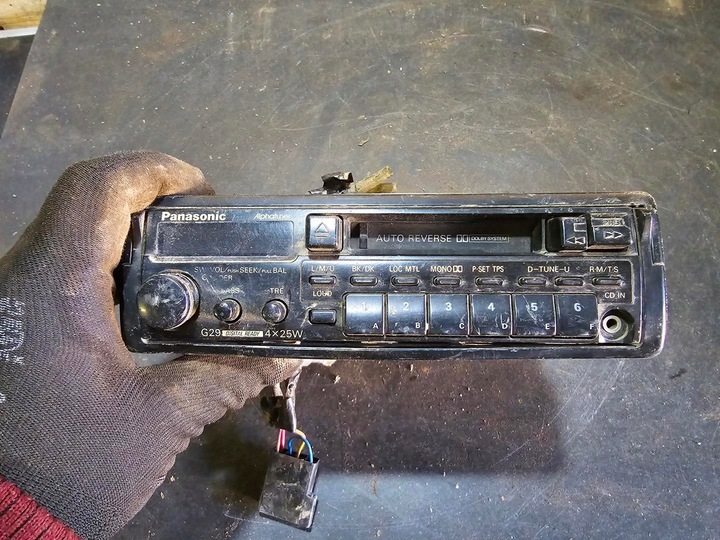 фото №9, Stare zabytkowe радио автомобильные panasonic alphatuner g29 разъём оригинал