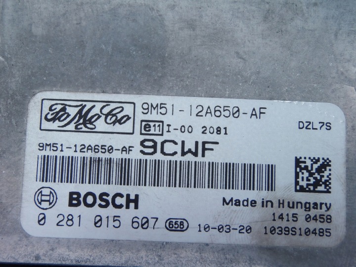 фото №5, Компютер двигуна 9cwf ford focus mk2 1.6 tdci 0281015607