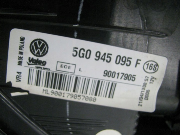 фото №10, Vw golf vii 7 зад задня ліва 5g0945095f