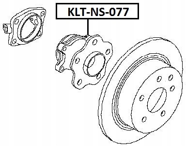фото №1, Ступиця колеса зад nissan qashqai 2wd 07-