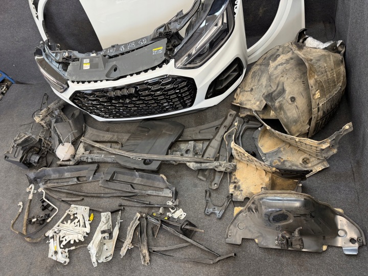 фото №6, Audi q5 80a рестайлинг s line комплектный перед бампер капот pas полный led ls9r s9r